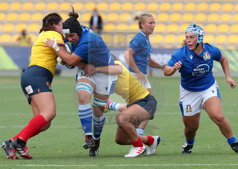 Rugby World Cup 2021 Women, Qualifier, Parma, stadio Lanfranchi 25/09/2021, Italia Donne v Spagna Donne, Ilaria Arrighetti con Gaia Maris in sostegno. Foto Daniele Resini/Fotosportit