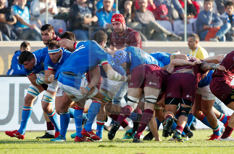 Cattolica Test Match 2018, Firenze, Stadio Franchi, 10-11-2018, Italia v Georgia. Avanzamento in maul degli azzurri. Foto: Roberto Bregani / Fotosportit