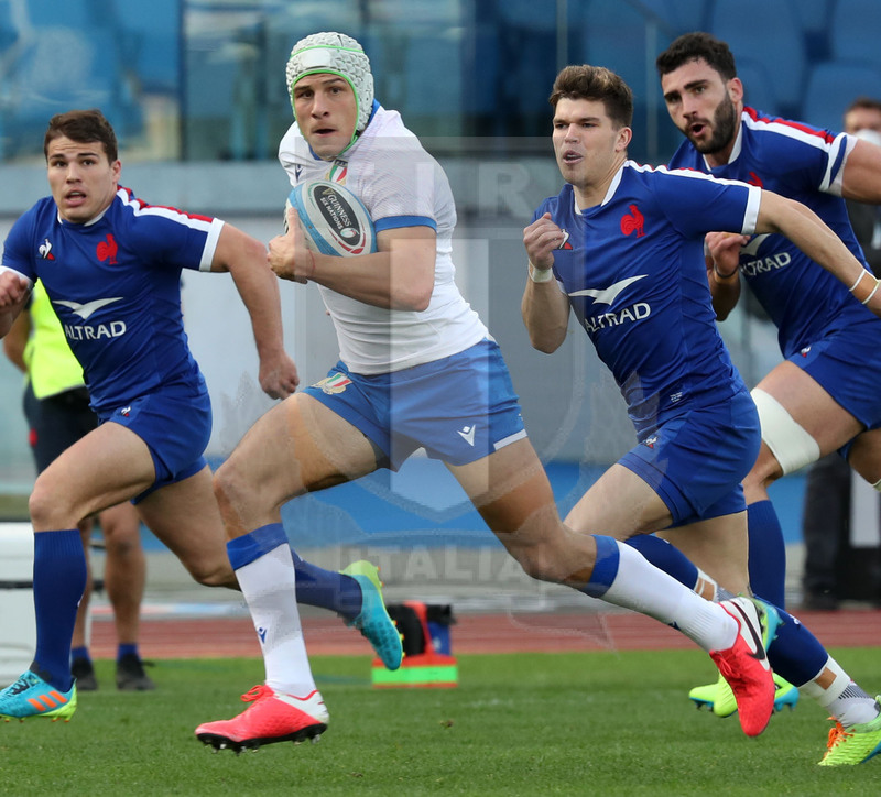 Guinness Sei Nazioni 2021, Round 1, Roma, stadio Olimpico 06/02/2021, Italia v Francia, Ignacio Brex. Foto Daniele Resini/Fotosportit