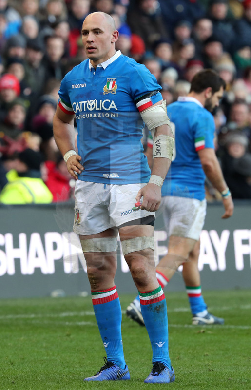 Guinness Sei Nazioni 2019, Round 1, Edimburgo, Murrayfield 02/02/2019, Scozia v Italia, Sergio Parisse. Foto Daniele Resini/Fotosportit