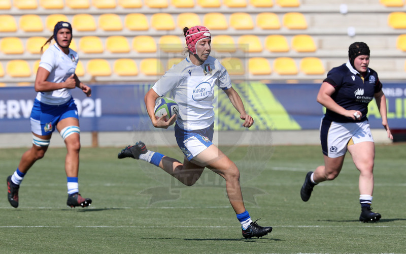 Rugby World Cup 2021 Women, Qualifier, Parma, stadio Lanfranchi 13/09/2021, Italia Donne v Scozia Donne, break di Vittoria Ostuni Minuzzi. Daniele Resini/Fotosportit