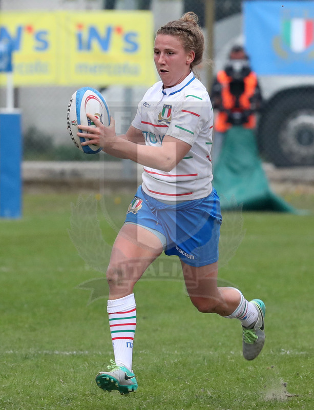 Guinness Sei Nazioni 2019 Donne, Padova, stadio Plebiscito 17/03/2017, Italia Donne v Francia Donne, Veronica Madia. Foto Daniele Resini/Fotosportit