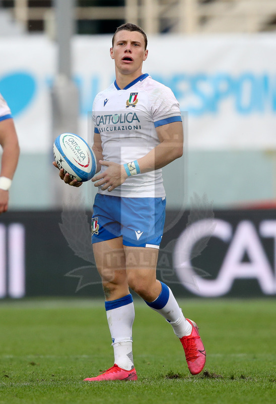Autumn Nations Cup 2020, RCattolica Test match 2020, Firenze, Stadio Artemio Franchi, 14/11/2020, Italia v Scozia. Paolo Garbisi. Foto Roberto Bregani/Fotosportit