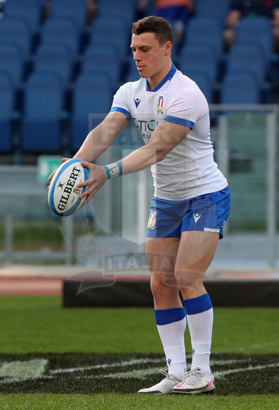 Guinness Sei Nazioni 2021, Round 1, Roma, stadio Olimpico 06/02/2021, Italia v Francia, Paolo Garbisi. Foto Daniele Resini/Fotosportit