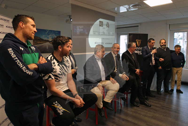 Milano, 19/12/2016, presentazione del derby fra Zebre e Benetton Treviso.
