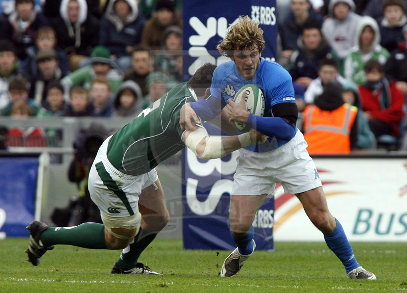 Rbs Sei Nazioni 2008, Dublino, Croke Park 02/02/2008, Irlanda v Italia, Foto Daniele Resini/Fotosportit