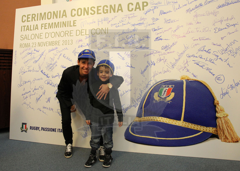 Cerimonia di consegna dei Cap alle atlete delle Nazionali femminili, Roma, salone d\