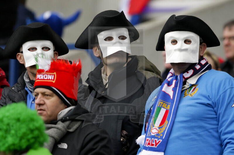 RBS 6 Nazioni 2013, Edimburgo, Murrayfield Stadium, 9-02-2013, Scozia v Italia. Tifosi italiani al Murrayfield Stadium