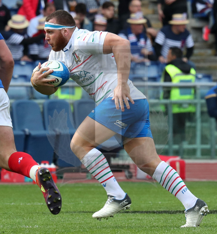 Guinness Sei Nazioni 2019, Round 5, Roma, stadio Olimpico 16/03/2019, Italia v Francia, Andrea Lovotti. Foto Daniele Resini/Fotosportit