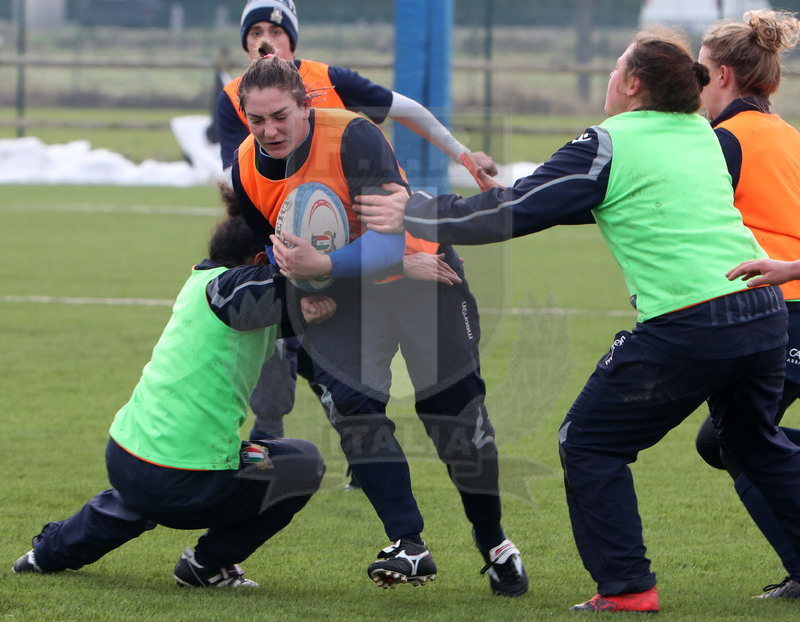 Guinness Sei Nazioni 2021, Parma, Cittadella del Rugby 09/01/2021, raduno Nazionale Donne, sessione di allenamento, Foto Daniele Resini/Fotosportit