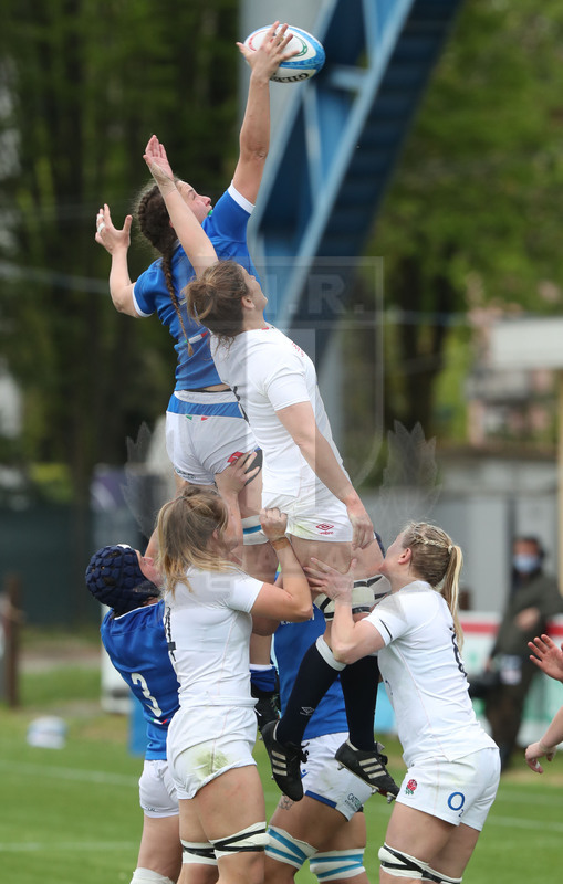 Sei Nazioni Donne 2021, Parma, stadio Lanfranchi 10/04/2021, Italia v Inghilterra, Valeria fedrighi conquista touche. foto Daniele Resini/Fotosportit