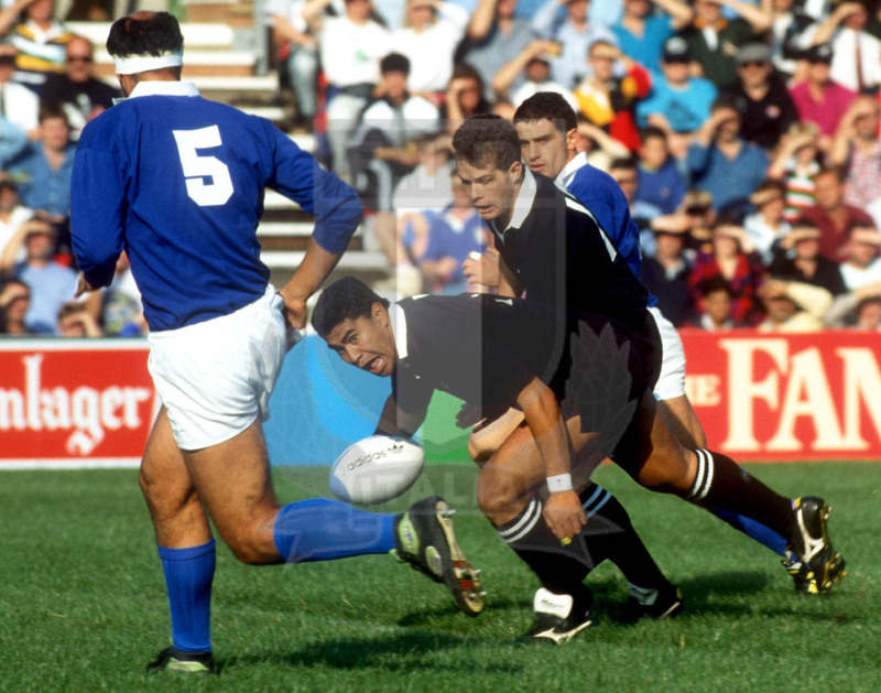Rugby World Cup 1991, Pool 1, Leicester, Welfor Road 1310/1991, Italia v Nuova Zelanda, Va\