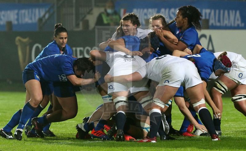 Guinness Sei Nazioni Donne 2020, Round 5, Parma, Cittadella del Rugby 01/11/2020, Italia Donne v Inghilterra Donne, drive azzurro. Foto Daniele Resini/Fotosportit