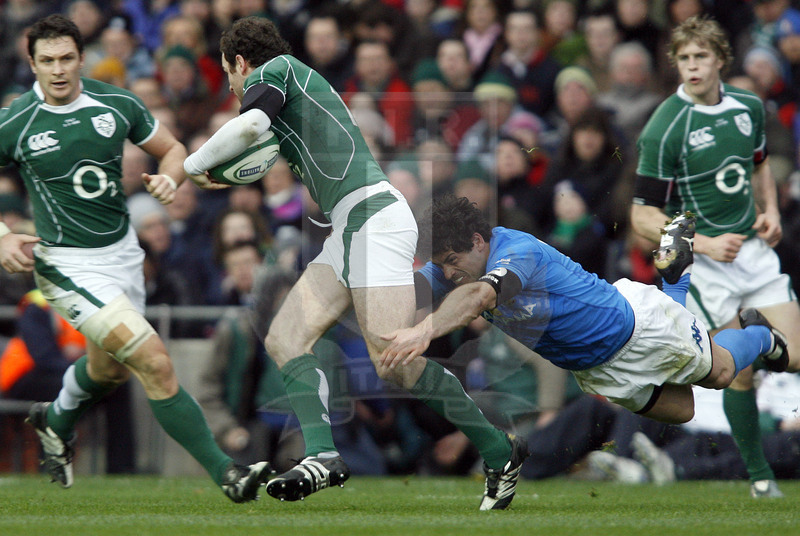 Rbs Sei Nazioni 2008, Dublino, Croke Park 02/02/2008, Irlanda v Italia, Foto Daniele Resini/Fotosportit