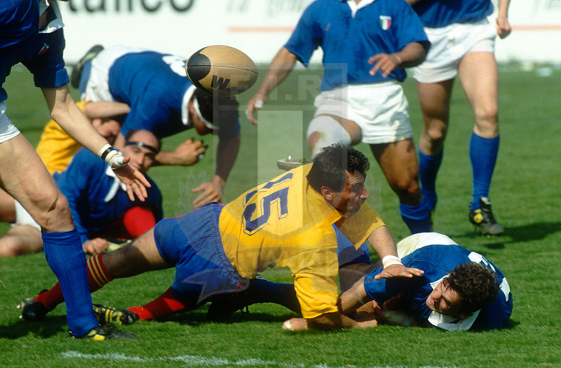 Coppa Europa Fira 1992, Rovigo, stadio Battaglini 18/04/1992, Italia v Romania,