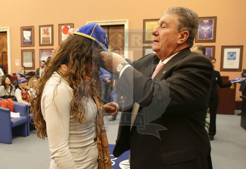 Cerimonia di consegna dei Cap alle atlete delle Nazionali femminili, Roma, salone d\