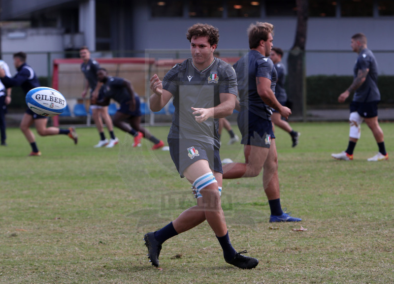 Autumn Nations Cup, Italia v Nuova Zelanda, Roma, Centro Coni Giulio Onesti 05/11/2021, team run della Nazionale Maggiore,