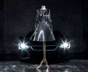 Fashion designers Felder Felder unveil sustainable carbon dress to celebrate their 10th Anniversary