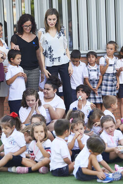 Queen Letizia of Spain Attends The Opening of 2015 2016 Scholarship Course in Almeria