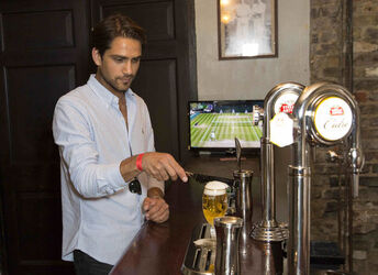 Celebrities flocked to East London for the exclusive VIP preview of The Time Portal by Stella Artois an immersive Wimbledon theatre experience