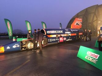 BLOODHOUND SSC Makes First Ever Public Run Reaching 210mph BLOODHOUND SSC Makes First Ever Public Run Reaching 210mph