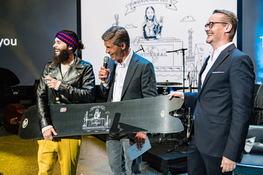 Global stars attend Universal Music Inside event at Mercedes Benz Arena Berlin including Bill Murray Jared Leto Shania Twain and more..