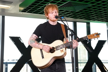 Ed Sheeran performed at Amazon London Offices