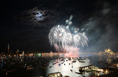 Italy Redentore Feast on 16 July 2016 in Venice Italy