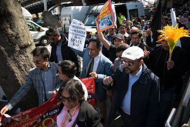 Bangladeshi community protest for a fair government