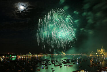 Italy Redentore Feast on 16 July 2016 in Venice Italy