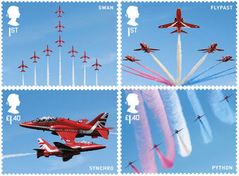 Royal Mail celebrate the centenary of the creation of the Royal Air Force.