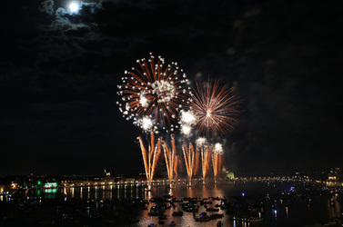 Italy Redentore Feast on 16 July 2016 in Venice Italy