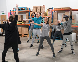 Kelly Brook and Freddie Flintoff Step Up Get Down for Red Nose Day