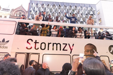 Stormzy shuts down London on double decker bus