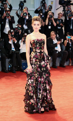 Actress Amber Heard at the 72nd Venice Film Festival