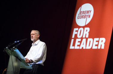 Jeremy Corbyn campaigning in Scotland at the Old Fruitmarket in Glasgow