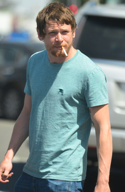 Jack O Connell out with his mother in West Hollywood.