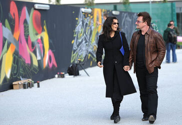 EXCLUSIVE Bono and his wife Alison are seen attending the Festival of Urban Arts