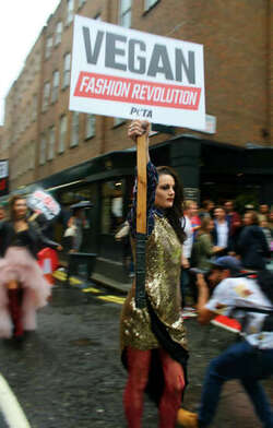 Punk models lead vegan fashion revolution during London Fashion Week