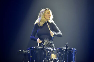 Singer Ellie Goulding performs on stage at the SEE Hydro