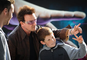 EXCLUSIVE Bono and his wife Alison are seen attending the Festival of Urban Arts