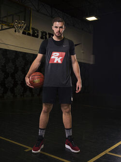 Jack Butland England and Stoke City goalkeeper swapping the football pitch for the basketball court for the launch of NBA 2K18 Jack Butland England and Stoke City goalkeeper swapping the football pitch for the basketball court for the launch of NBA 2K18