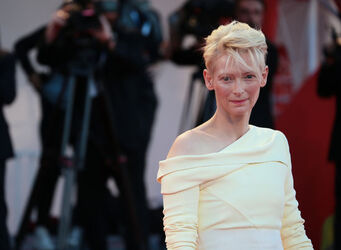 Actress Tilda Swinton at the 72nd Venice Film Festival