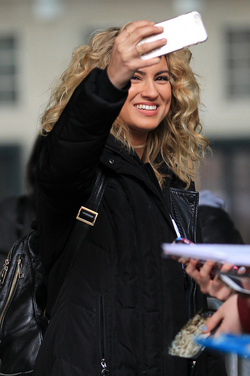 Singer Tori Kelly leaving BBC Radio One studios after promoting her new Unbreakable Smile album and new tour London Singer Tori Kelly leaving BBC Radio One studios after promoting her new Unbreakable Smile album and new tour London