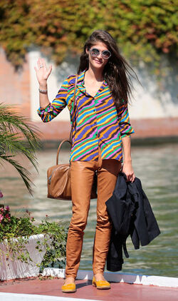 Model and actress Elisa Sednaoui at the 72nd Venice Film Festival