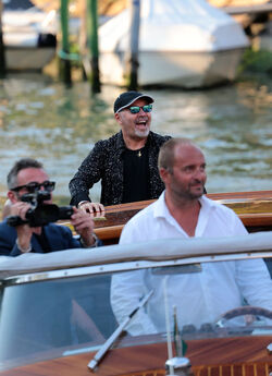 Italian singer Vasco Rossi at the 72nd Venice Film Festival