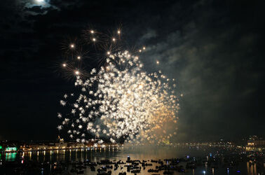 Italy Redentore Feast on 16 July 2016 in Venice Italy