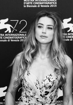 Actress Amber Heard at the 72th Venice Film Festival