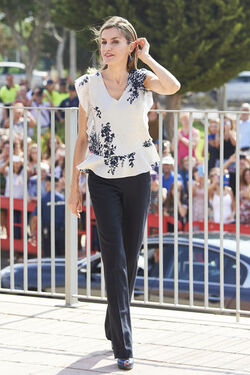Queen Letizia of Spain Attends The Opening of 2015 2016 Scholarship Course in Almeria