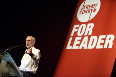 Jeremy Corbyn campaigning in Scotland at the Old Fruitmarket in Glasgow